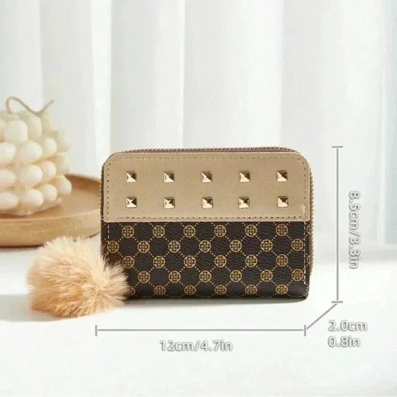 ⚠️Clearance Brown Apricot Fashion Wallet With Tassel - Picture 5 of 6